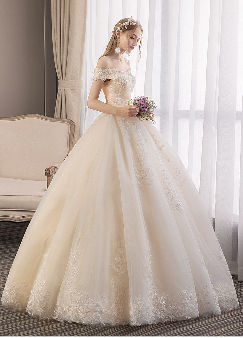 Retro Court Dream Princess Wedding Dress