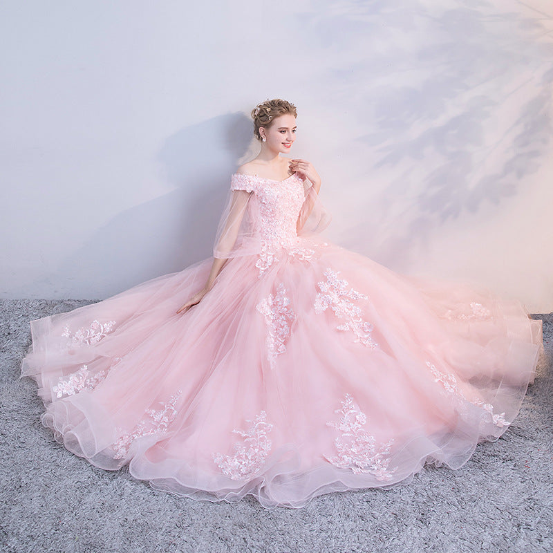 Pink Wedding Dresses for Women Ball Gown